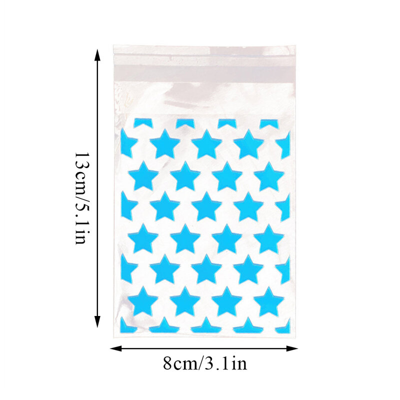 50pcs Transparent Star Kpop Photocard Holder Self-adhesive Opp Bag Anti-scratch Card Protective Case Fashion Gift Packaging Bag
