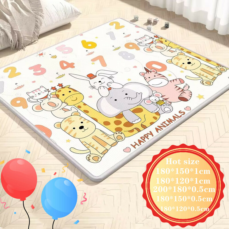 1Cm Epe Speelmat Voor Kinderveiligheid Mat Milieuvriendelijk Dikke Baby Kruipen Speelmatten Opvouwbare Mat Tapijt Kleed Speelmat