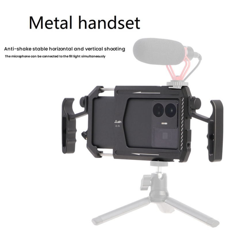 Celular Coelho Hutch Camera Mount, Dual Grip, Horizontal e Vertical, Acessório de proteção