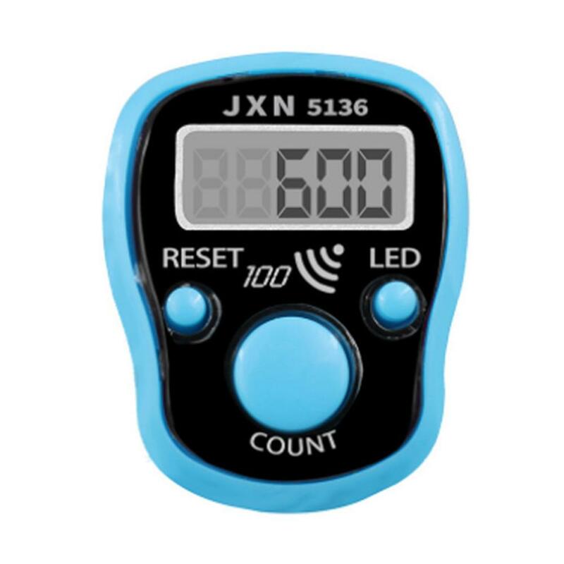 Mini contador de dedos electrónico con pantalla LED retroiluminada, Sensor de alta precisión, alimentado por batería, contador de mano