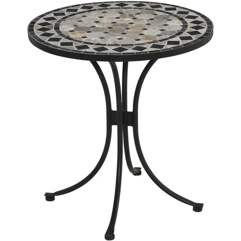 Outdoor table, Home Styles Small Outdoor Bistro Tables, Powder coating, Black, 27.5Lx27.5Dx30H, Outdoor table
