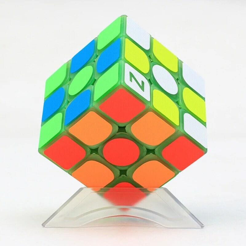 3x3x3 입방정 깜박이 글로윈 스피드 퍼즐 어린이용, 교육용 게임 퍼즐, 어둠 속에서 빛나는 매직 사진 큐브 선물