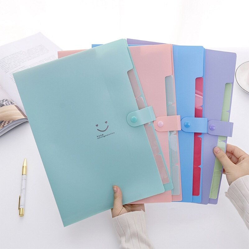 F3MA 5 Pocket Folder  with Labels Filing Products Accordian Folder Paper  Folder Folders for School Office