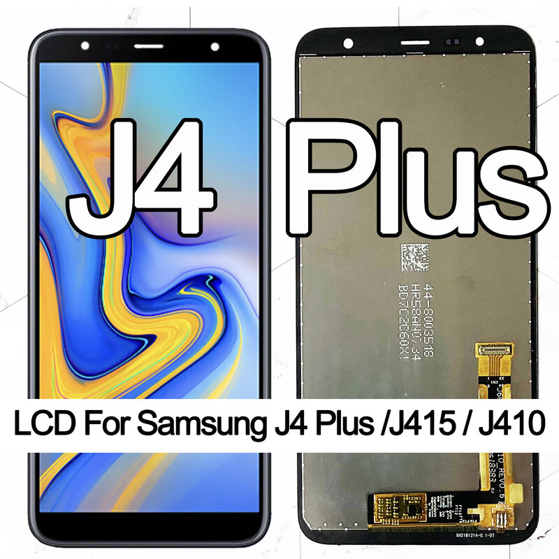 Substituição LCD touch screen para samsung galaxy j4 + j415 sm-j415f j415fn, 6,0 polegadas