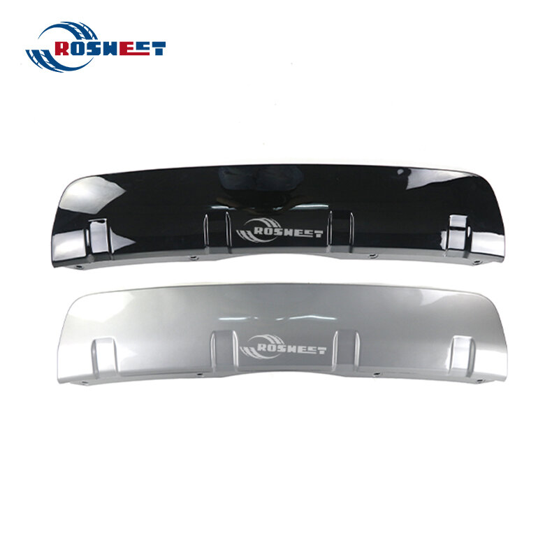 Rear Bumper Trailer Cover For Land Rover Discovery 5 L462 2017 2018 2019 2020 Black & Silver Lower Guard Plate Car Accessories