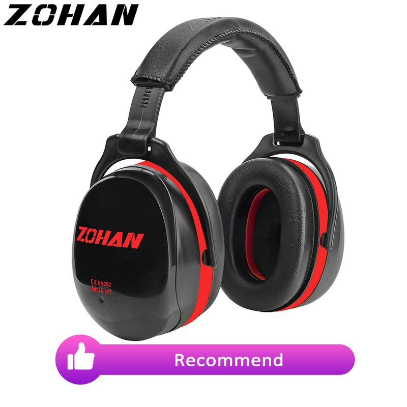 ZOHAN Noise Reduction Earmuffs Hearing Protection Safety Earmuffs Ear Defenders NRR 28dB For Autism Shooting Mowing Fireworks