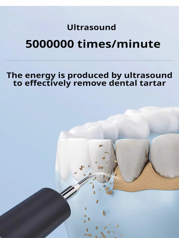 Scaler dental ultra-sônico sem fio, casa perseguindo frequência, Detartar Visual, limpeza frequência