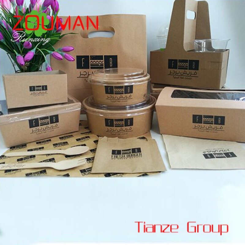 Custom , Custom Eco Friendly Take Away Out Biodegradable Packaging Disposable Food Container Tiffin Bento Lunch Box