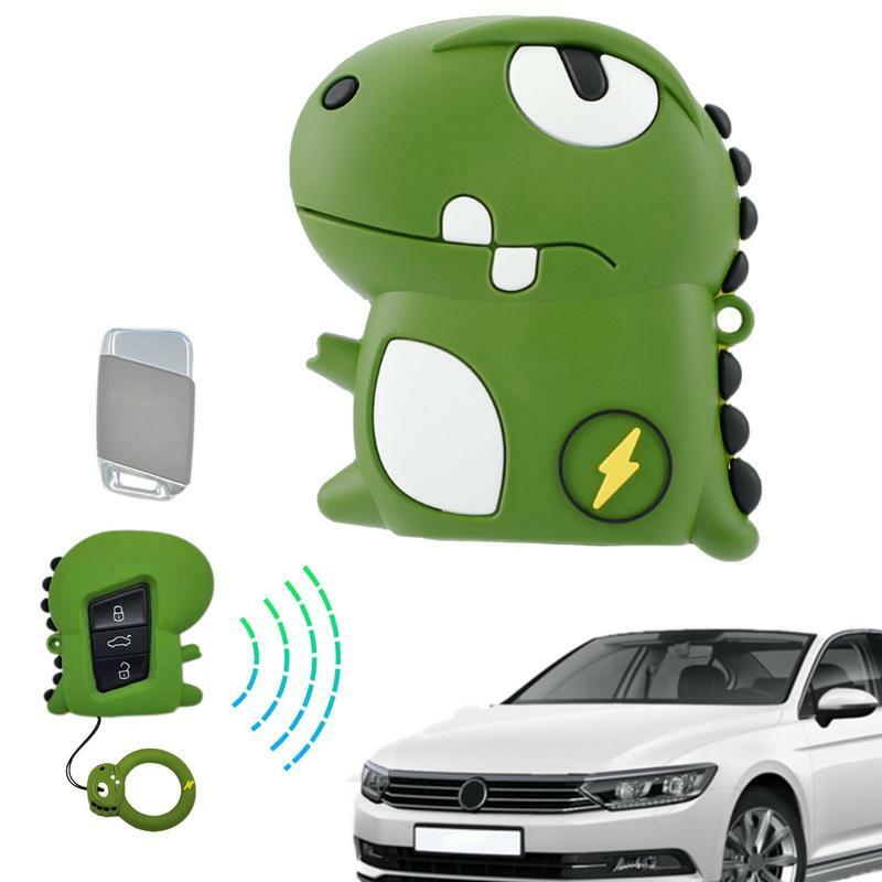 Capa de desenho animado para chave do veículo, porta-chaves remoto reutilizável, bolsa de proteção para homens e mulheres adultos