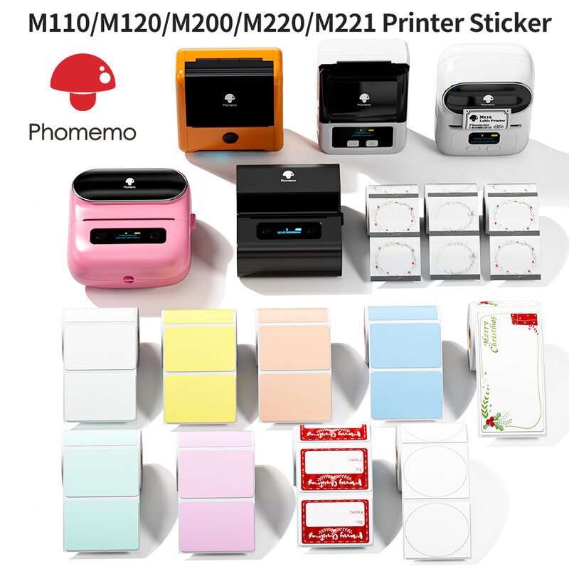 Phomemo ملصق علامة ليزر فضي مقاوم للماء ، ملصق حراري ، ورق لاصق للمنزل ، هدية مكتب ، M110 ، M120 ، M200 ، M220 ، M221 ، 40x30mm