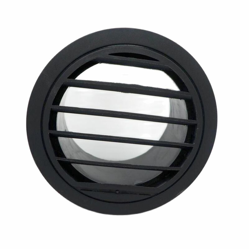 60mm / 75mm Diesel Heater Duct Ducting Air Vent Outlet Flat Round Rotatable Connector Black For Car Truck VAN Camper