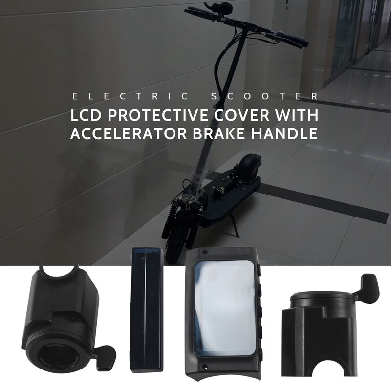 Coque de protection pour écran LCD avec poignée d'accélérateur et de frein, couvercle de lumière LED pour scooter électrique Kugoo l's ltS3