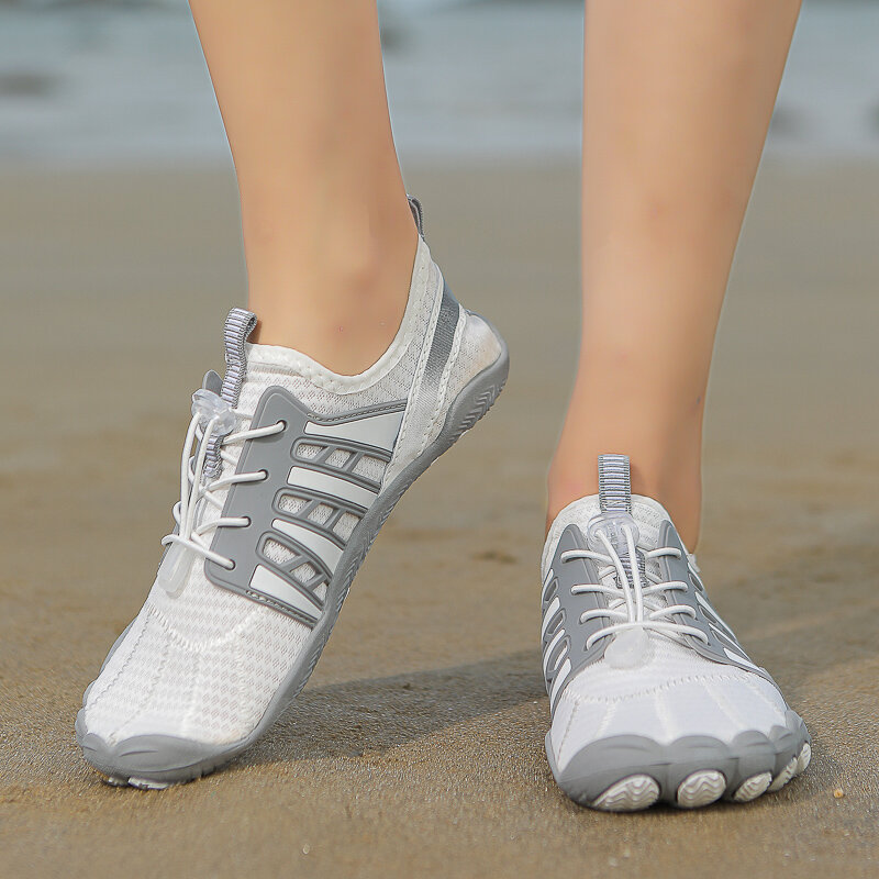 Sepatu renang pantai cepat kering pria wanita, sepatu pantai olahraga lari bersirkulasi udara, sepatu kets air untuk pria dan wanita