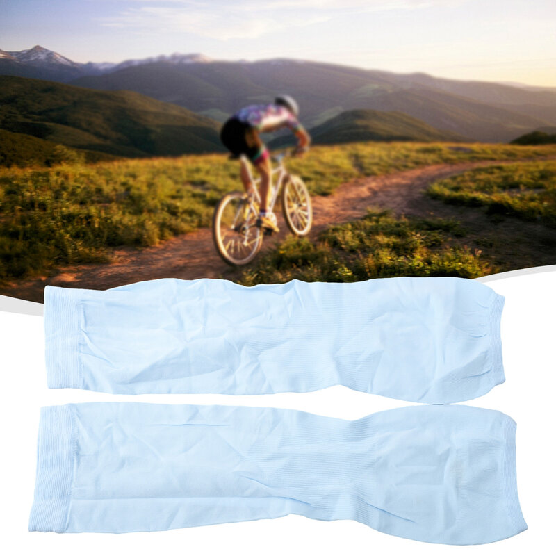 Brand New Hot Sale Cycling Arm Warmers Sleeves UV Protection 1Pair 32x9.5cm Climbing Comfortable Driving Fast Dry