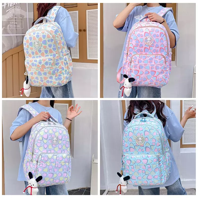 Female Travel Backpack Muti Pockets Teen Girls Backpack Waterproof Bookbag for Primary Elementary School College Laptop Rucksack