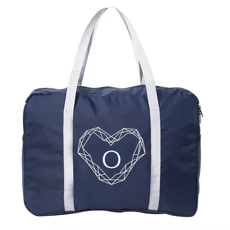 Boston Bags-Bolsa de equipaje de viaje plegable, paquete de nailon, almacenamiento impermeable, paquete de ropa, organizador, Serie de impresión de diamantes