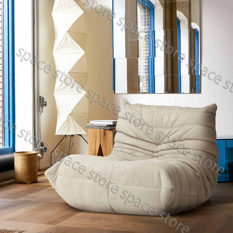 Одноместный диван Caterpillar, кресло-качалка с татами для гостиной, спальни, прекрасное кресло для отдыха, кресло для чтения, балконное кресло-качалка