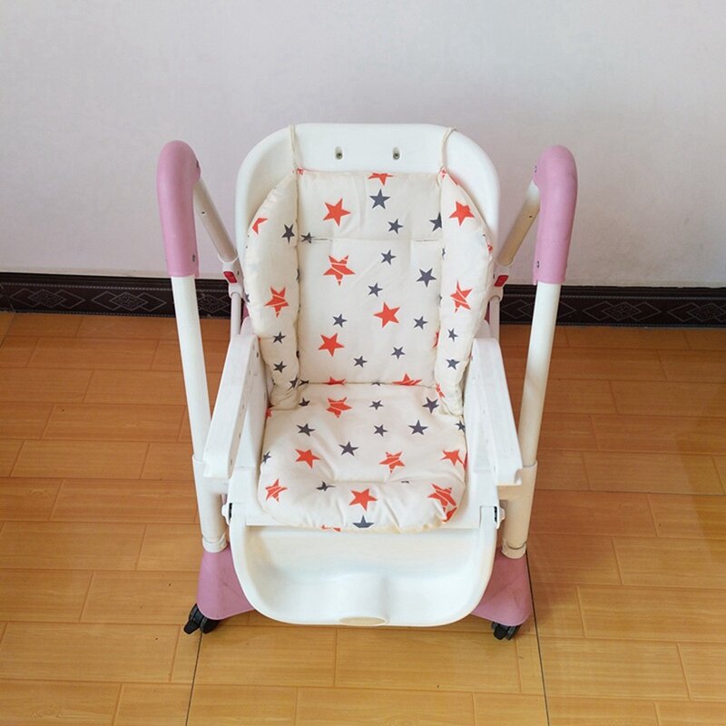 Almohadilla Universal para asiento de cochecito de bebé, cojín para silla alta, forro de algodón, suave, cubierta para silla de alimentación