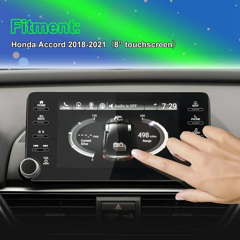Für honda accord 2014-2018 Auto Touchscreen Navigation gehärtetes Glas HD Displays chutz folie Film Autozubehör Aufkleber