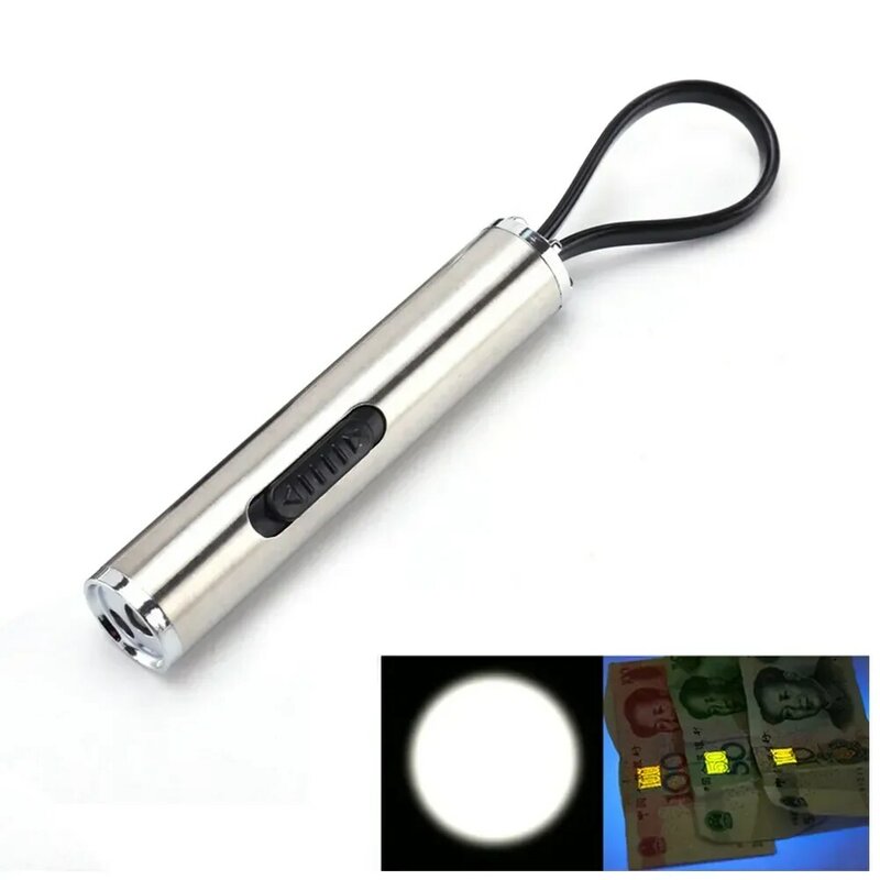 Lanternas Detector UV para Pet manchas de urina, Luz Negra, Pen Light, Tocha Ultravioleta, Escorpião, 395-400nm