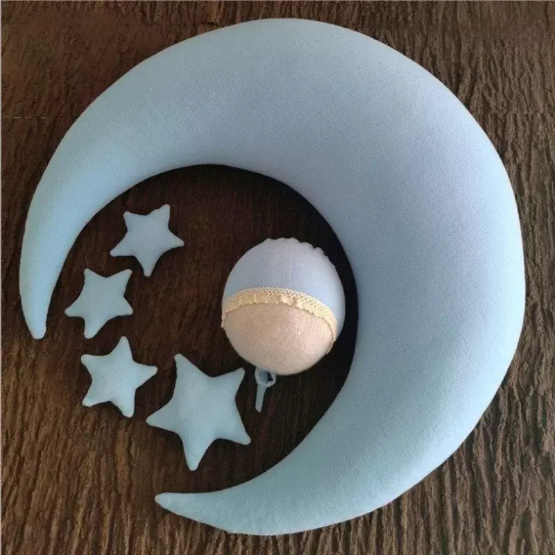 Baby Star Moon Pillow Photography puntelli neonato Full-Moon primo anno tiro decorazione crescita accessori commemorativi regali