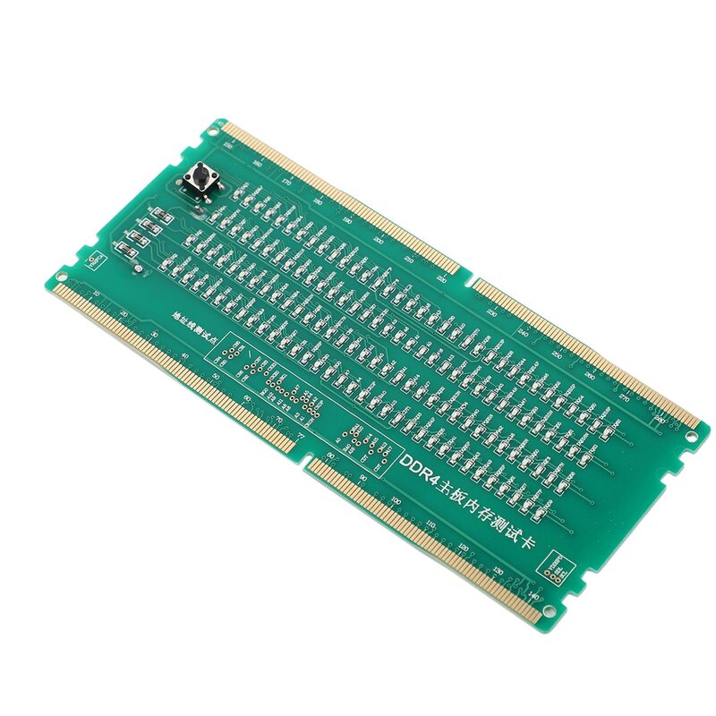 Carte de test DDR4 avec fente pour mémoire RAM, carte mère de bureau LED, testeur d'analyseur de réparation