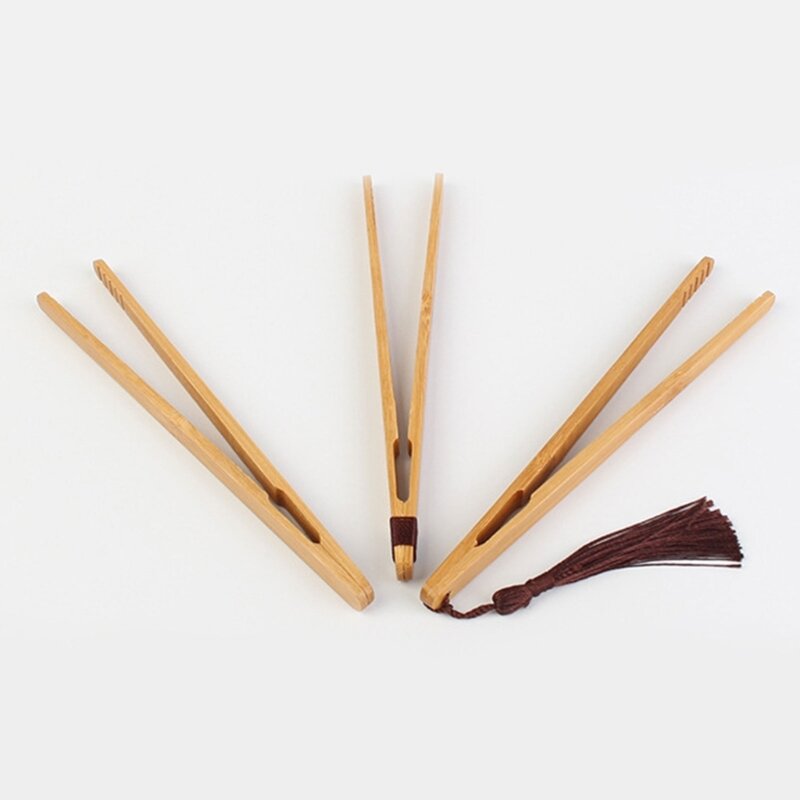 Paquete 2 tazas té bambú, accesorios con Clip, utensilios cocina, pinzas cocina perfectas para uso