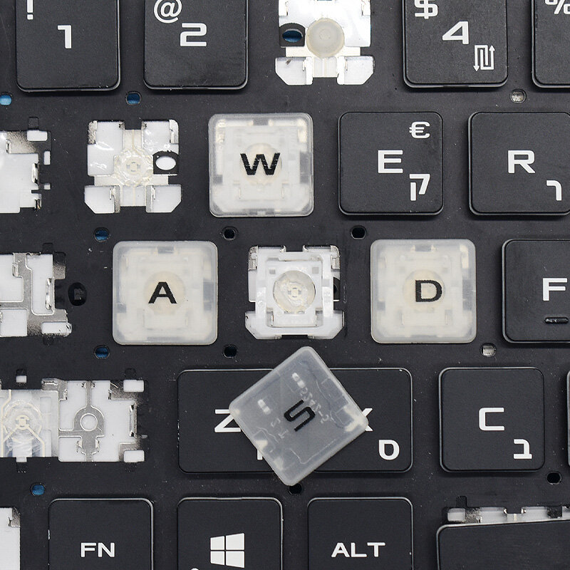 Substituição Original Keycap com Almofada de Ar, Borracha Botão Pad para Notebook, Acessórios Teclado Laptop, Key Cap, Clipe Scissor, Dobradiça