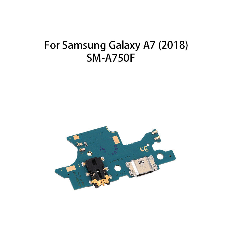Flex pengisian daya untuk Samsung Galaxy A7 (2018) SM-A750F USB Charge Port Jack konektor Dock papan Pengisian Kabel Flex