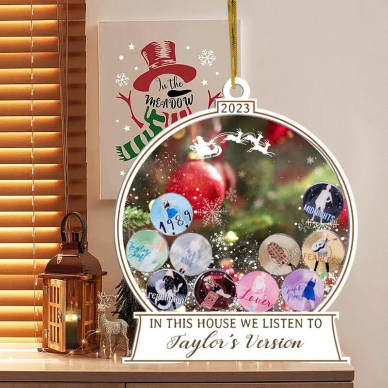 Taylor świąteczna ozdoba wisiorki wersja Taylor wisiorki bożonarodzeniowe dekoracje Śliczna piosenkarka Taylor dekoracja albumu prezenty