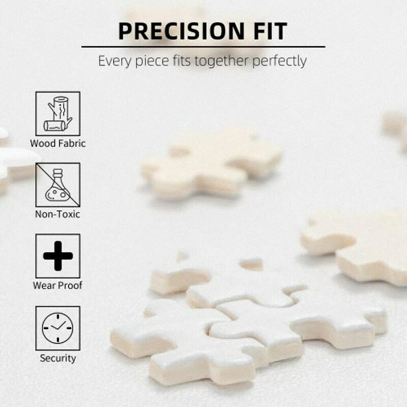 Puppy Love Jigsaw Puzzle in legno per adulti Puzzle in legno personalizzato Puzzle in legno Puzzle personalizzato foto