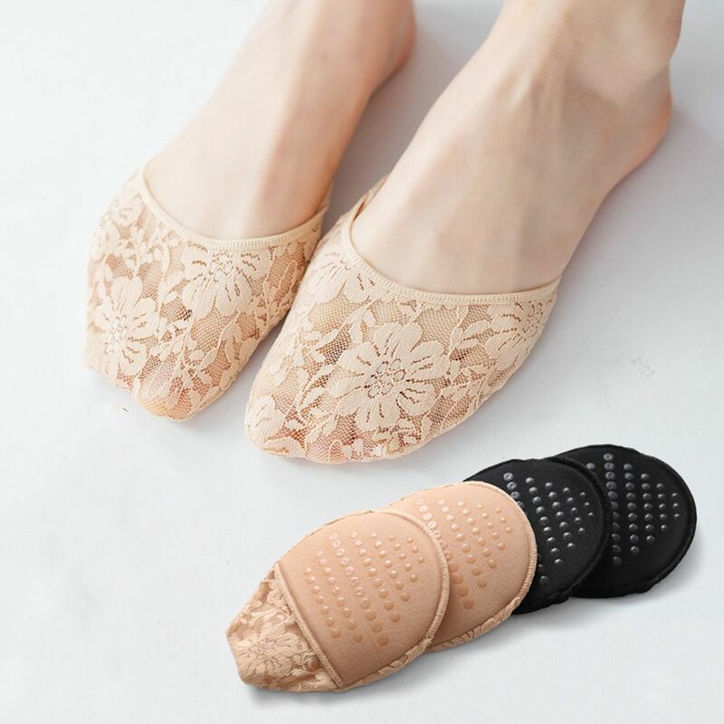 Meias de meia palmeira de algodão invisível para mulheres, chinelos monocromáticos, moda confortável