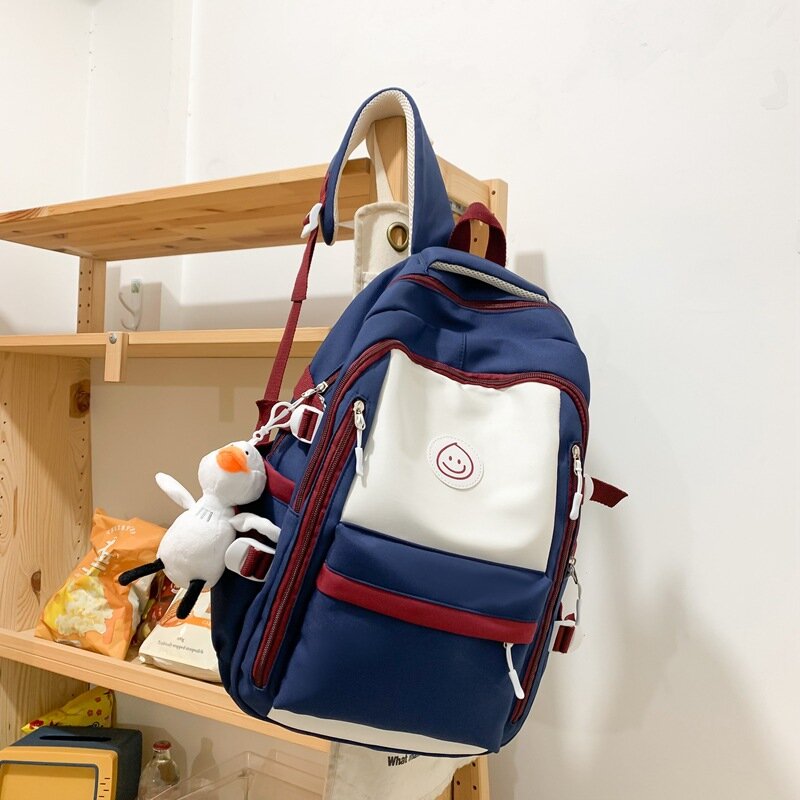 حقيبة ظهر قماشية يابانية بسيطة ، حقيبة ظهر للطلاب ، طالب مدرسة ثانوية صغيرة ، حقائب كمبيوتر للسفر ، الموضة ،
