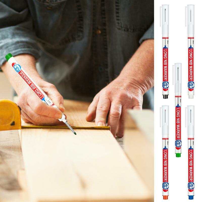 portable Woodworking Marking Pen Waterproof Construction labeling Paint Markers Metal Marking Pen Scale Design For Carpenters