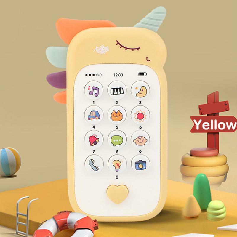 ألعاب الهاتف الطفل ثنائي اللغة الموسيقى الهاتف النوم قطعة أثرية محاكاة الهاتف للأطفال الرضع لعبة تعليمية في وقت مبكر الاطفال الهدايا