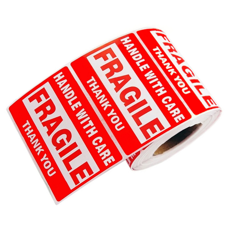 Fragile Stickers Packing Warning Shipping Decals Label Package Handle with Care Adhesive Labels