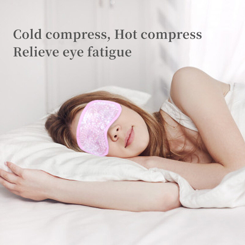 Nowy żelowy maska na oczy kompres na lód podwójne zastosowanie ciepłe zimne maski relaks łagodzi zmęczenie anty bezsenność śpiący zdrowie żel do pielęgnacji maska do spania