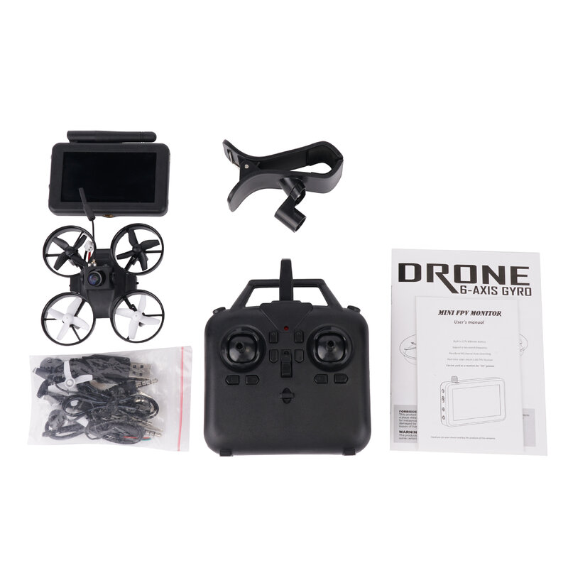 Micro FPV RC Racing Quadcopter Toys w/5,8G S2 800TVL 40CH Camera / 3 "LCD Screen Auto Search Monitor Helicopter Drone