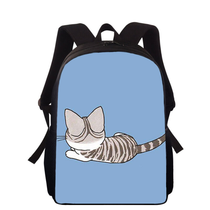 Милый детский рюкзак Chi's Sweet Home с мультяшным рисунком кошки 16 дюймов, 3D рюкзак для девочек, рюкзак для учеников, школьных книг
