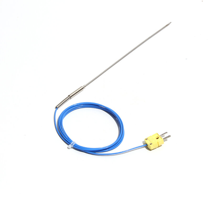 Termopar plegable tipo K, cable de Sensor de temperatura de 1mm/2mm/3mm-8mm, diámetro de 100/200/300mm, WRNK-191 de 0-1100 grados