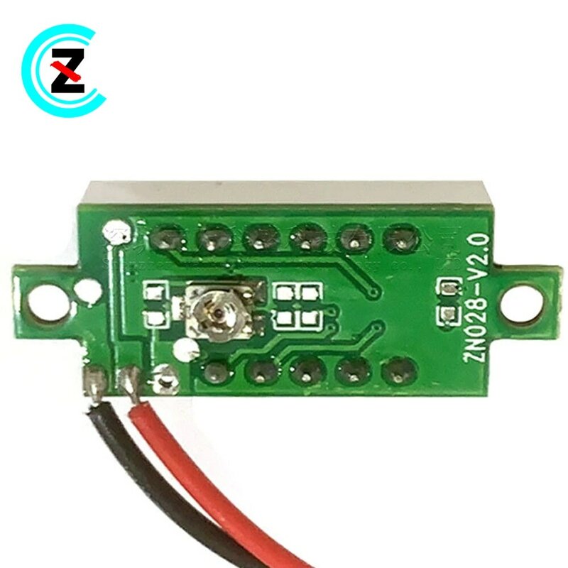 0.28 inch small digital digital display DC voltmeter first two lines DC2.5-40V adjustable reverse protection ZN028-V2.0