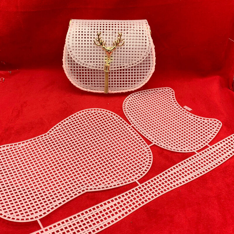 1 комплект, пластиковая сетчатая ткань для изготовления сумок
