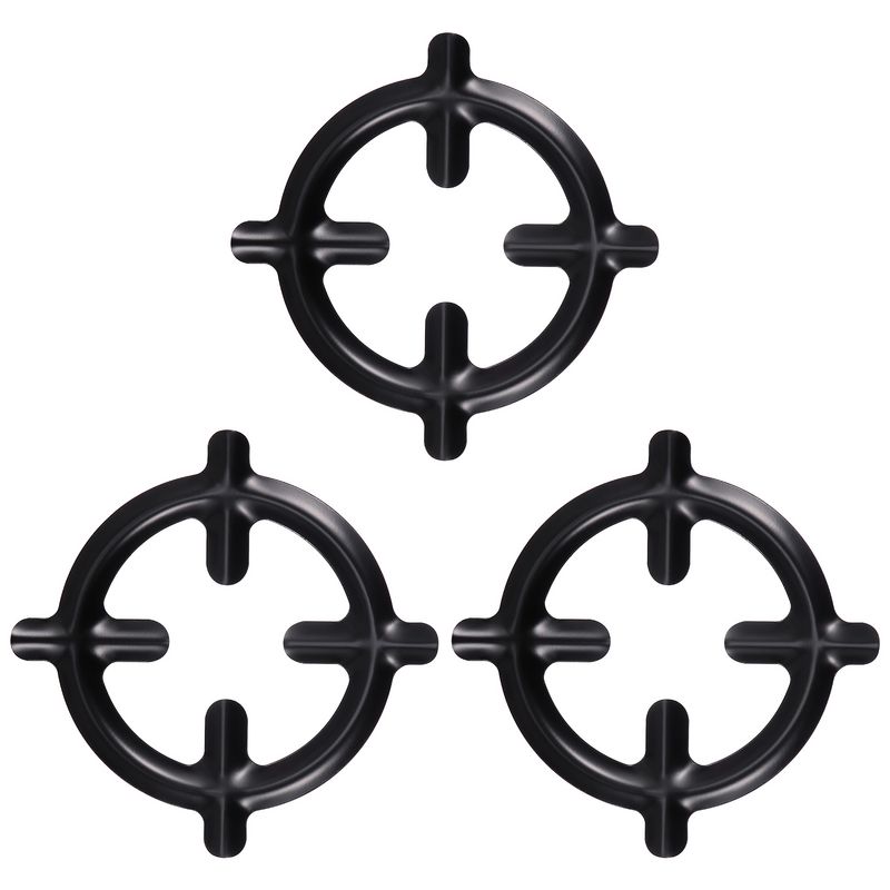 3 Pcs Wok Hob Gas Burner Racks Stove Cooker Plates Ring Reducer Iron Stand Coffee Pot Stands