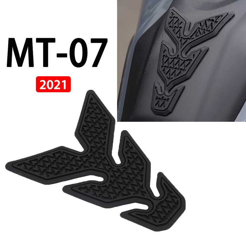 2021 Motor Sisi Tangki Bahan Bakar Stiker untuk YAMAHA MT07 MT-07 Mt07 Mt-07 Tahan Air Non-Slip Pad Karet Stiker