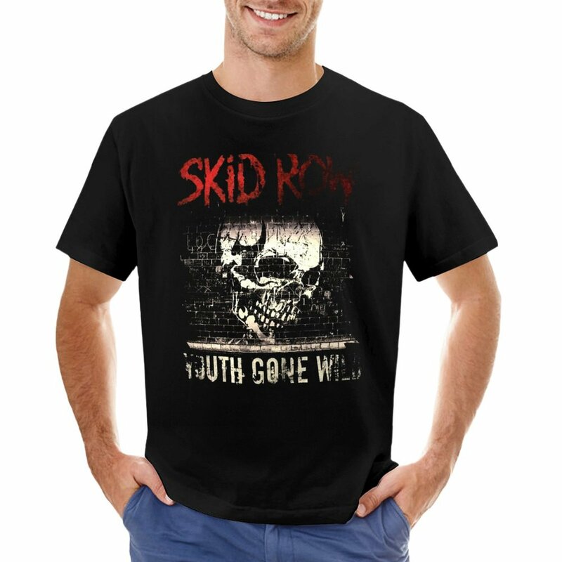 Skid Nucleo Youth Gone Interface Art T-shirt vierge pour hommes, vêtements esthétiques, cadeau pour garçons