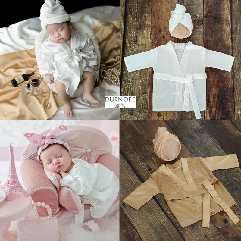 ملابس التصوير حديثي الولادة ، رداء حمام الطفل ، مجموعات منشفة ، Posing زي للبنين والبنات