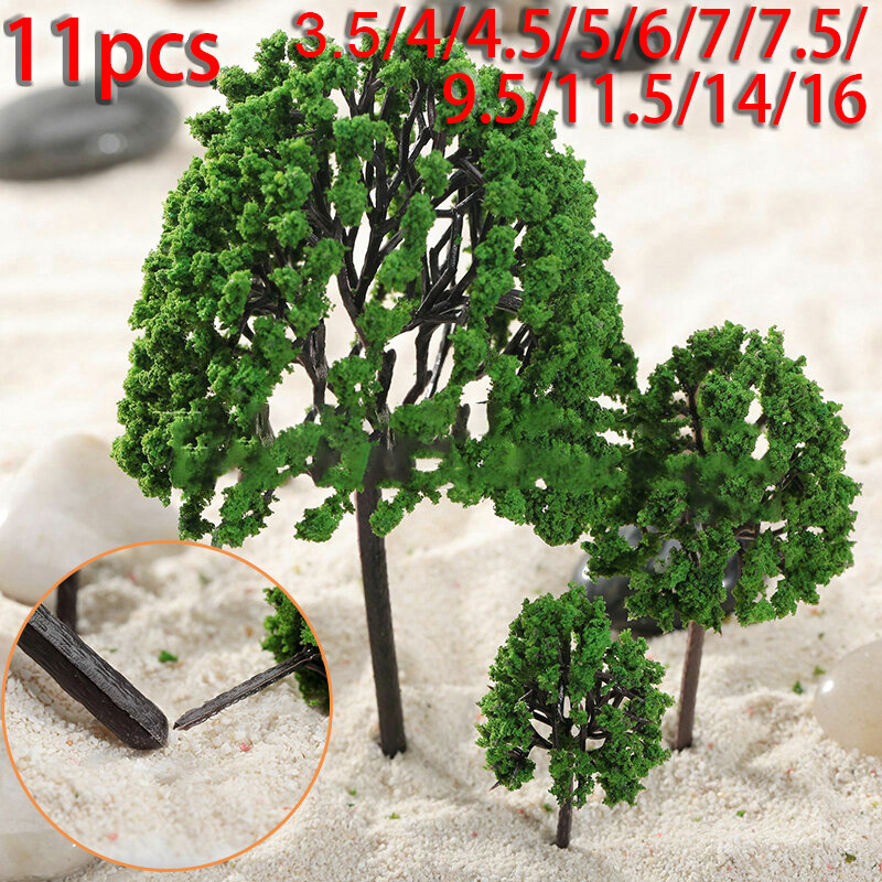 Modelo de árboles artificiales Mini, accesorios de repuesto, decoración Diorama, jardín, diseño de paisaje, escala en miniatura