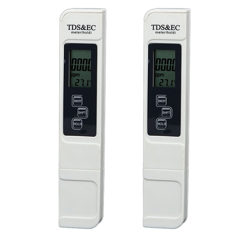 ABGZ-2X Digital 3 In 1 TDS Meter Pen Water Purity Filter Hydroponic Portable PPM Water Quality Det
