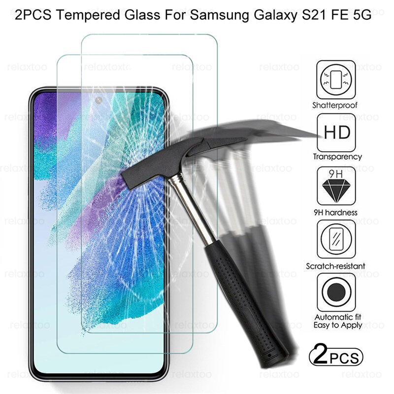 2 szt. Hartowanego szkła ochronnego 9H do Samsung Galaxy S20 S21 FE S22 S23 Plus S21 + S22 + S23 + S20FE S21FE 5G ochraniacz ekranu