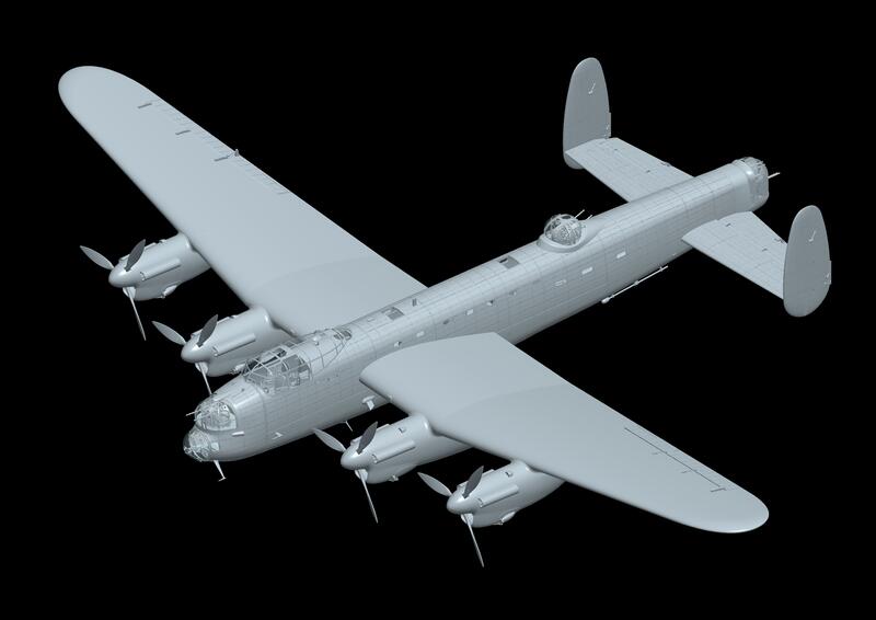 Avro modelo plástico Lancaster B M K.I, HK modelo 01E010, 1 32 escala